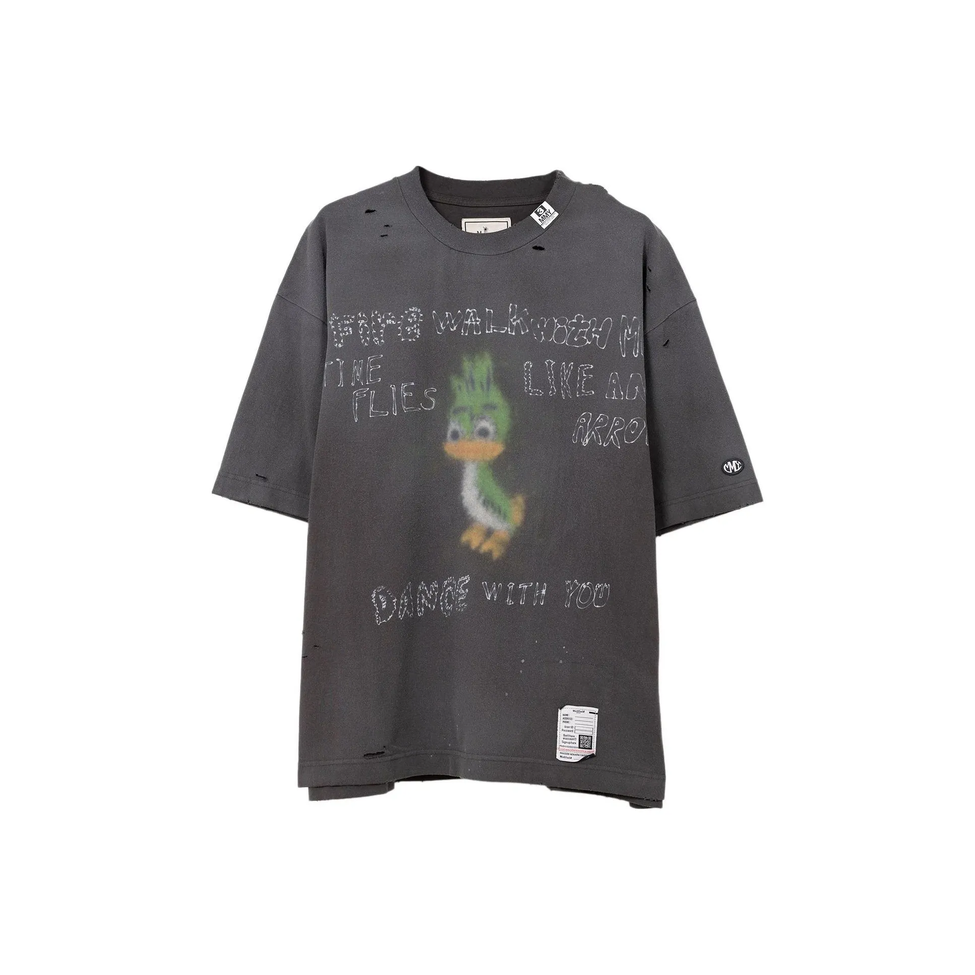 Maison Mihara Yasuhiro SS25 T-Shirt Мужской Черный