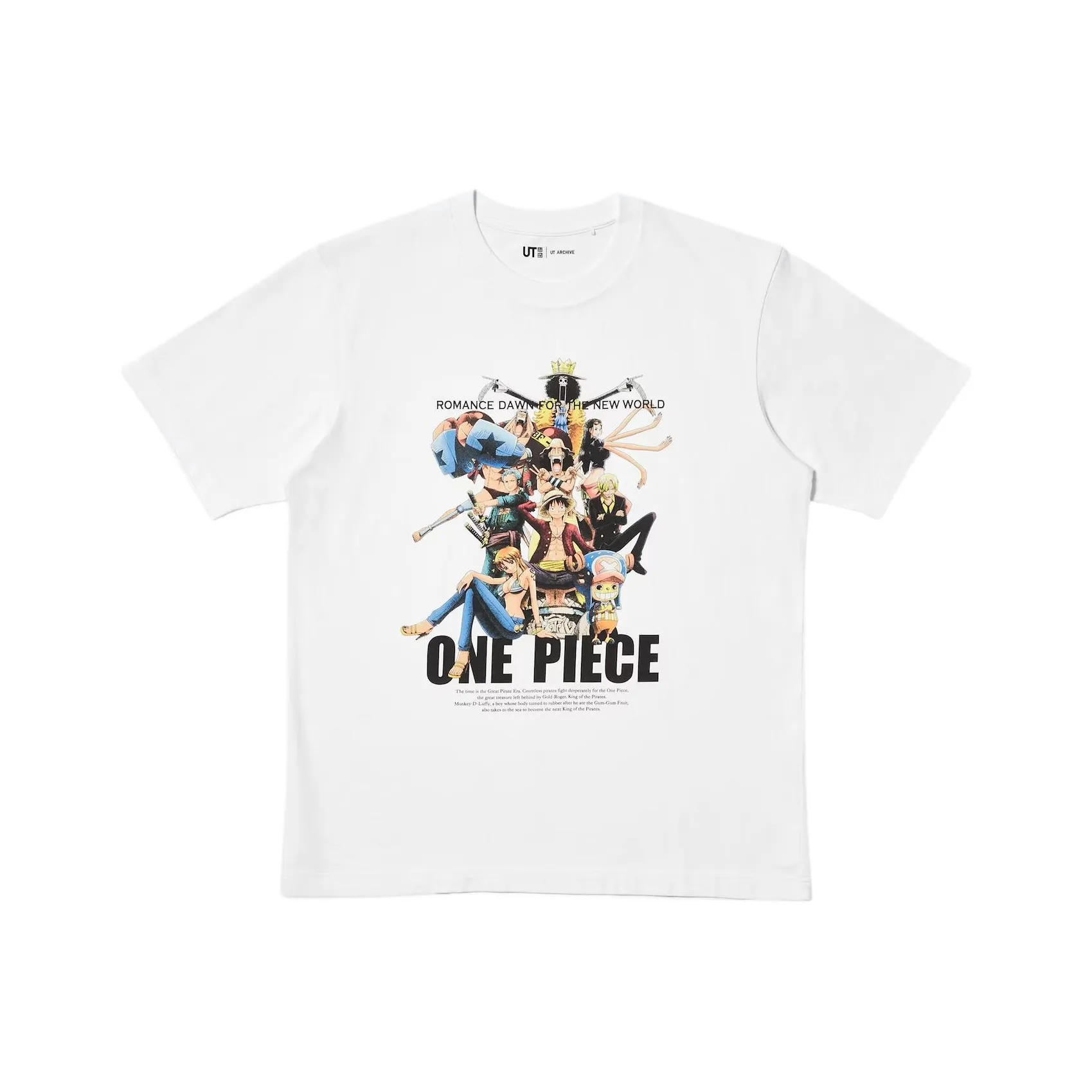 UNIQLO x One Piece Collaboration Edition Ван-Пис Коллаборация Edition SS25 T-Shirt Мужской Белый