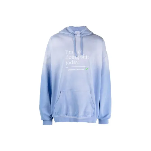 Vetements Светло-синий Унисекс Свитшоты