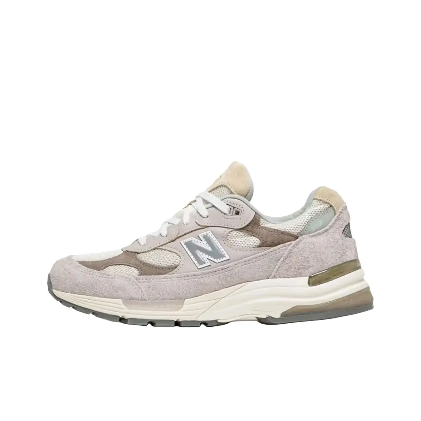 New Balance NB 992 Амортизация Износостойкий Низкий Топ Повседневные Беговые кроссовки Унисекс Серый
