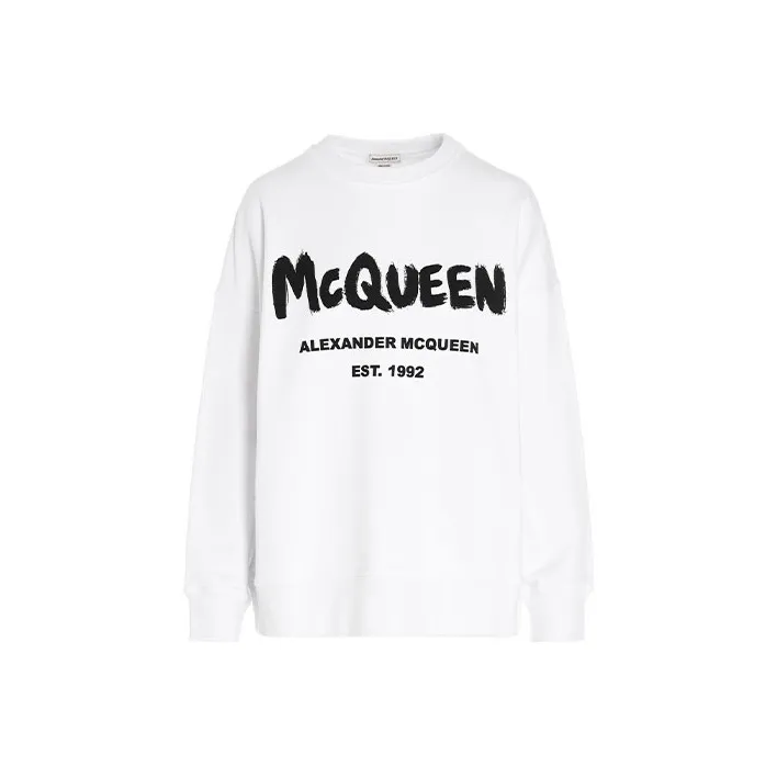 Alexander McQueen Толстовка Мужская Белая
