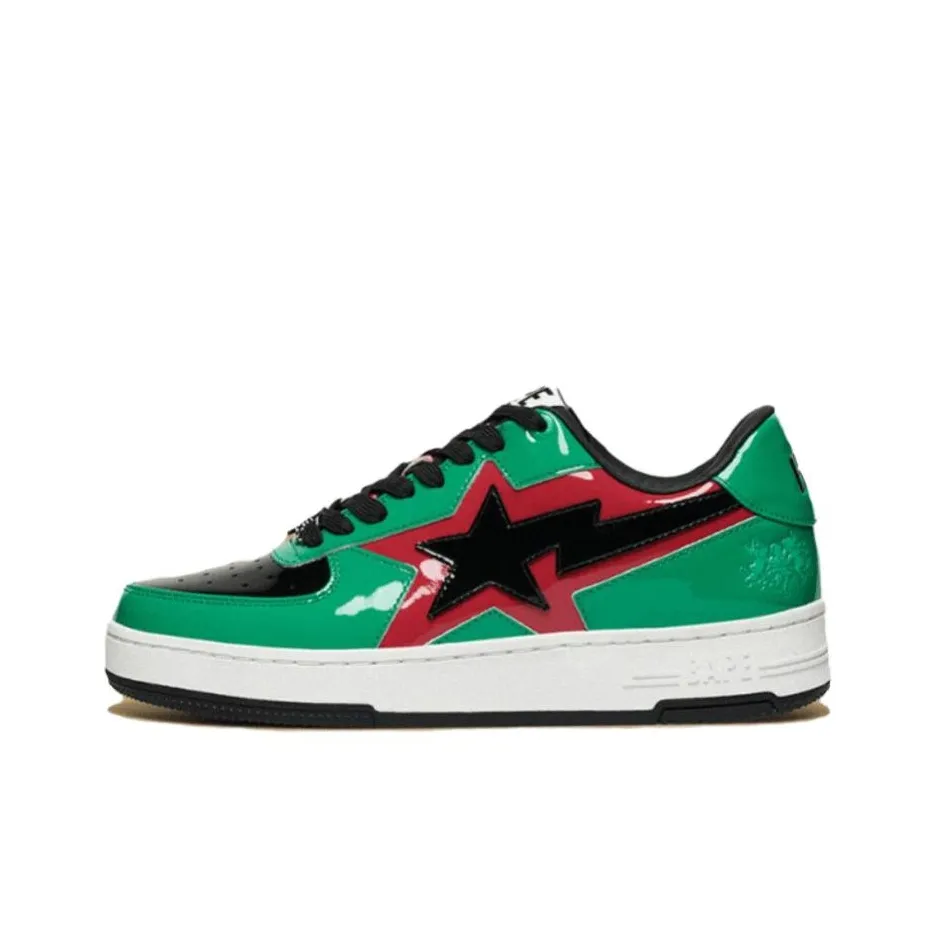 A BATHING APE Устойчивые к истиранию низкие кроссовки для скейтбординга унисекс зеленые