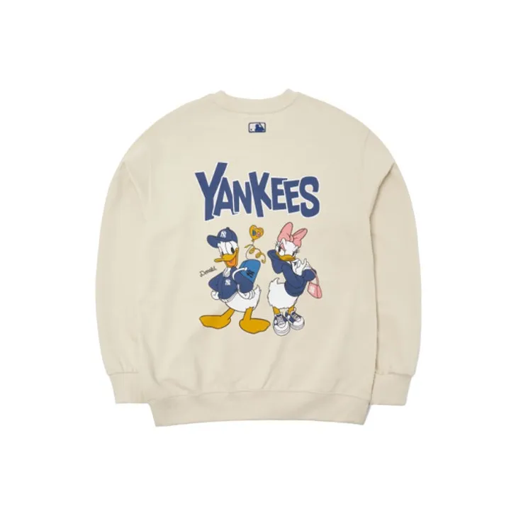 Disney X MLB X Disney Sweatshirts Unisex Ecru