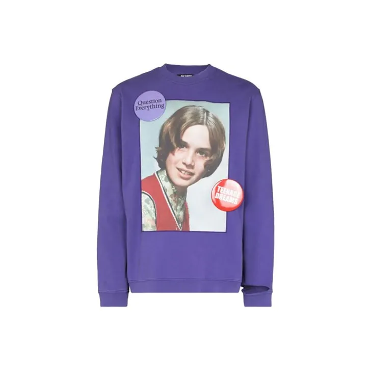 RAF SIMONS Graphic print Round Neck Sweatshirt