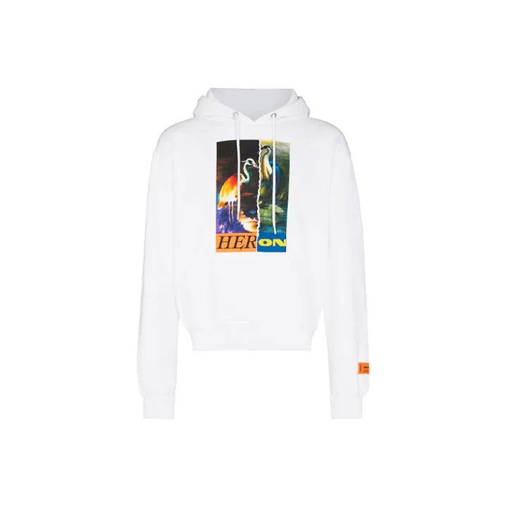 HERON PRESTON Белый Мужской Свитшот