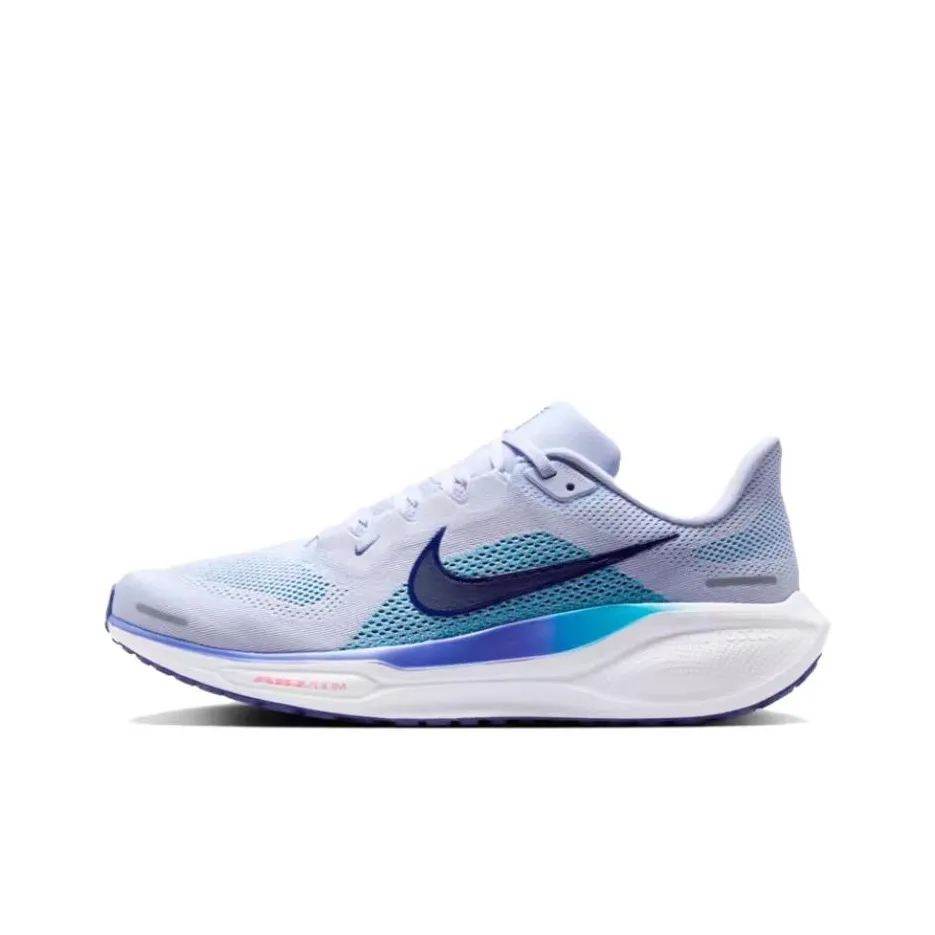 Nike Pegasus 41 Устойчивый к истиранию Низкий Топ Zoom AIR Спринт Обувь для бега на длинные дистанции Мужской Синий