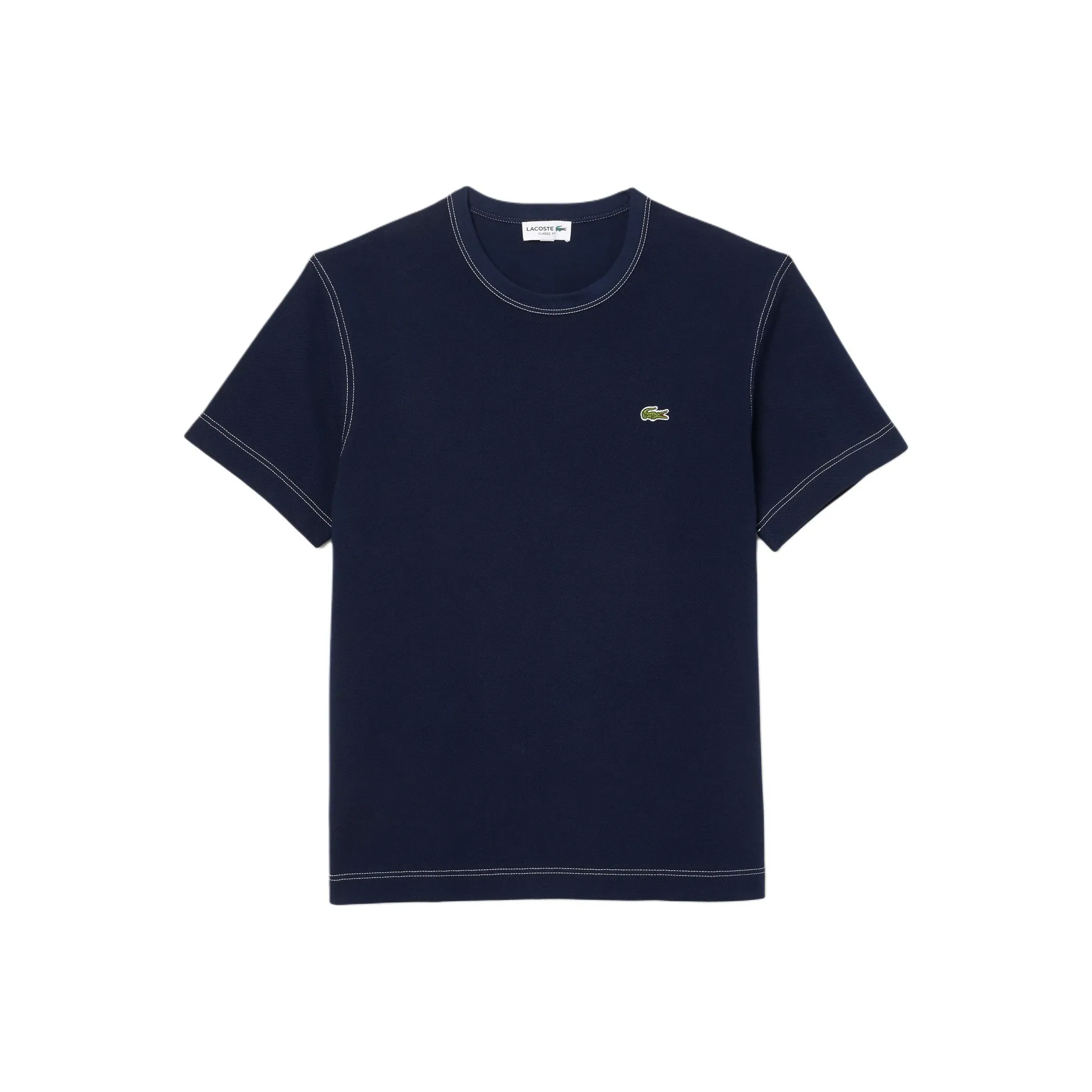 LACOSTE Piqué weave Organic Cotton T shirt