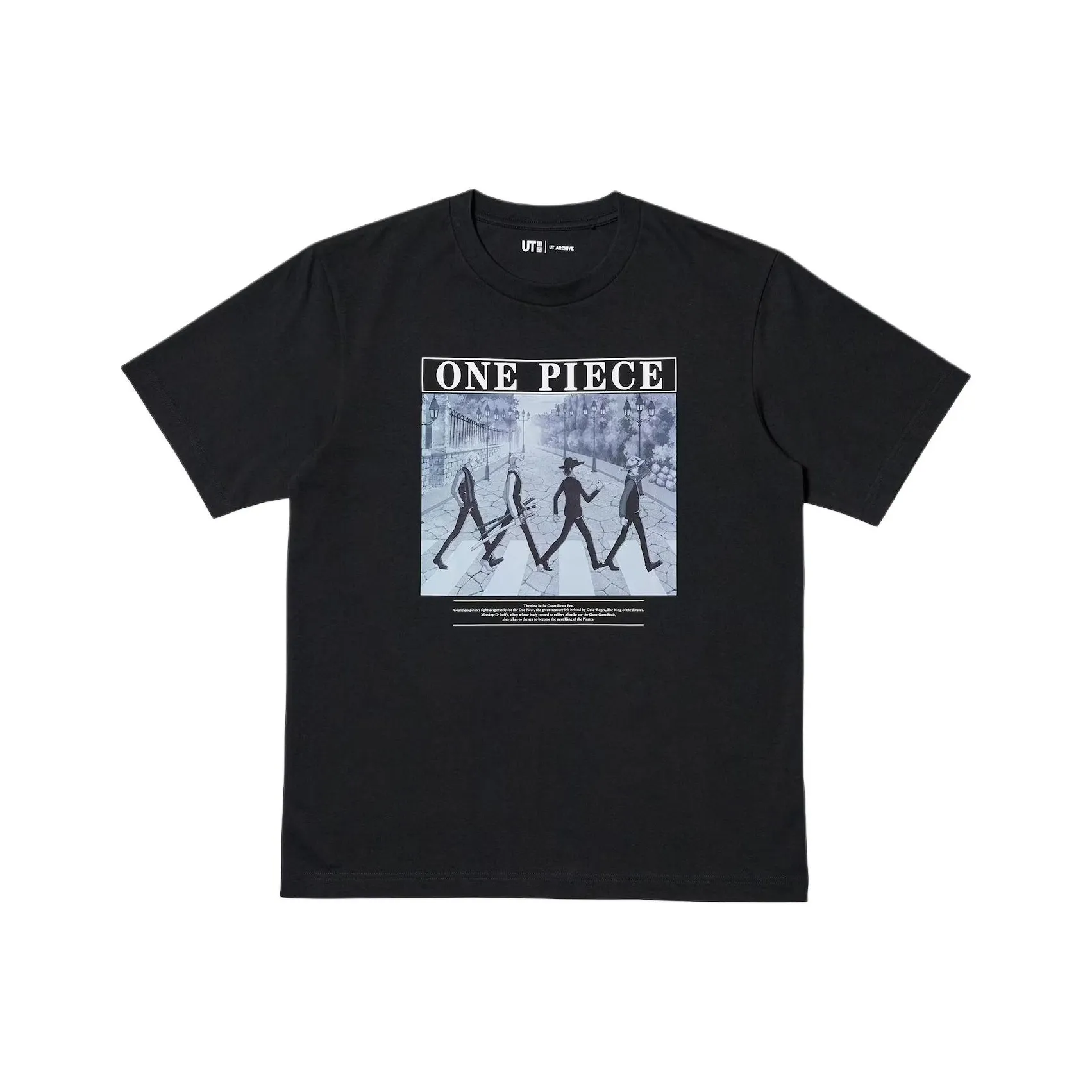 UNIQLO x One Piece Collaboration Edition Ван-Пис Коллаборация Edition SS25 T-Shirt Мужской Черный