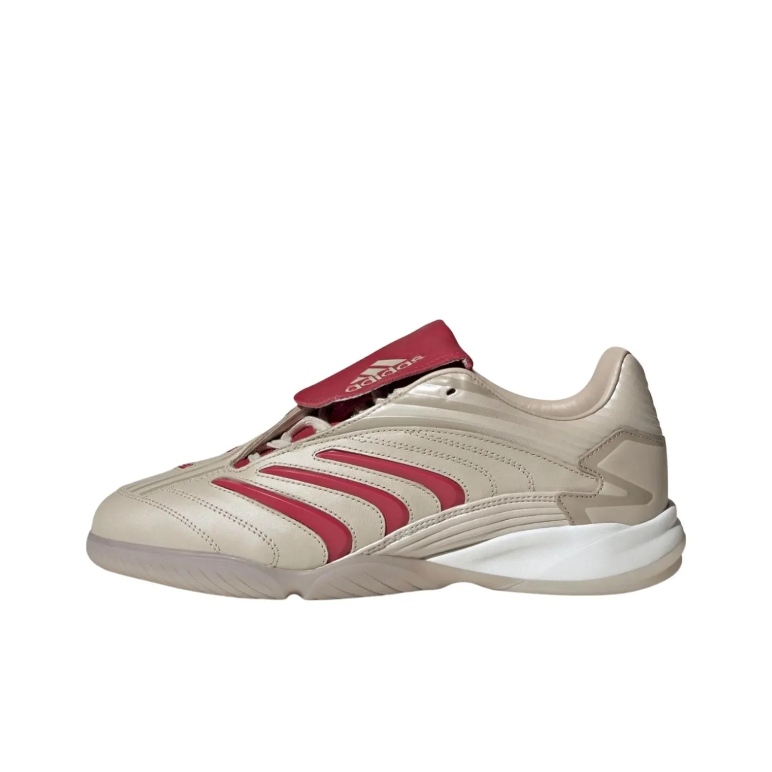Adidas Slip-resistant Abrasion-resistant Football Cleats Unisex Beige Red Адидас Противоскользящие Устойчивые к истиранию Футбольные бутсы Унисекс Бежевый Красный