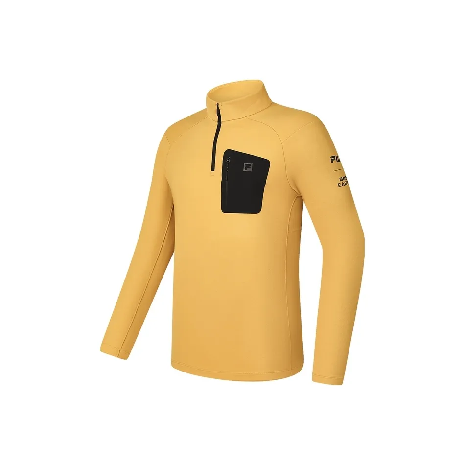 FILA x BBC EARTH T Shirt Men's Strawflower Yellow
