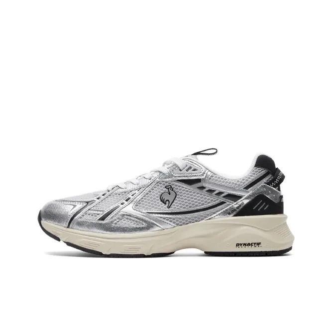 Le Coq Sportif LCS R2004 Low Топ Толстая подошва Кроссовки Унисекс Серый Серебряный