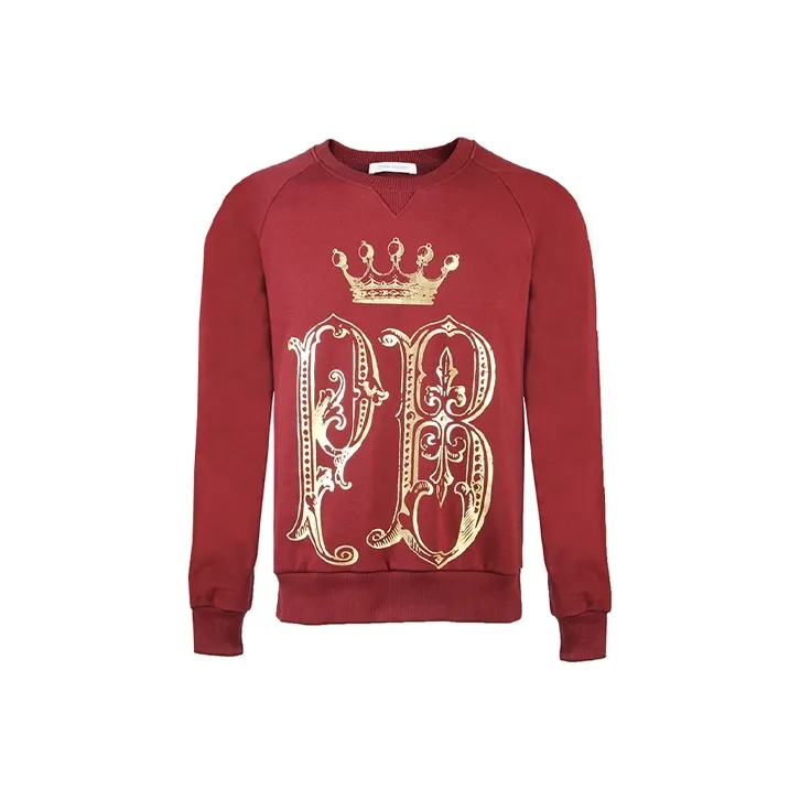 BALMAIN Red Men's Sweatshirts BALMAIN Красный Мужские Толстовки