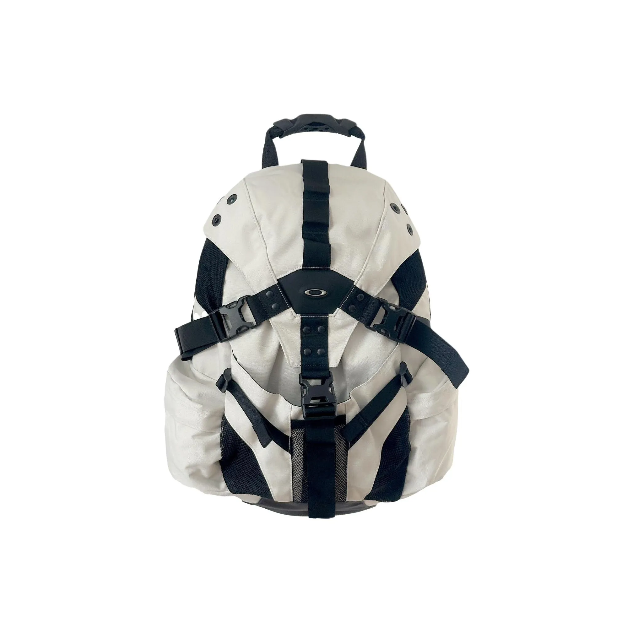 Oakley Polyester Backpack Medium Size Unisex White
