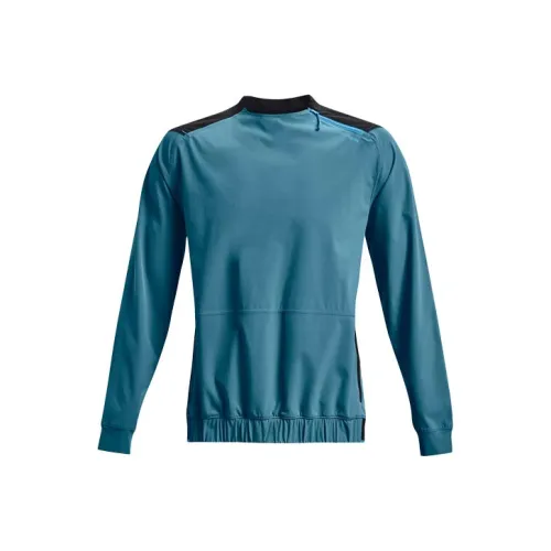Under Armour Эластичный Синий Мужские Свитшоты