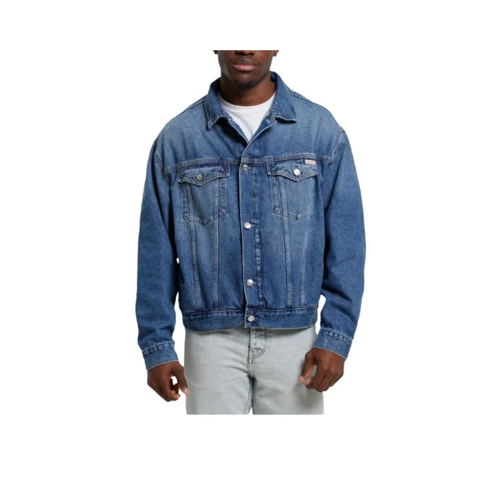 Calvin Klein Denim Jackets Men Blue