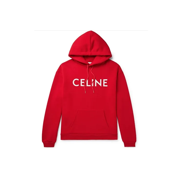 CELINE Unisex Street Style Cotton Logo Luxury Hoodies