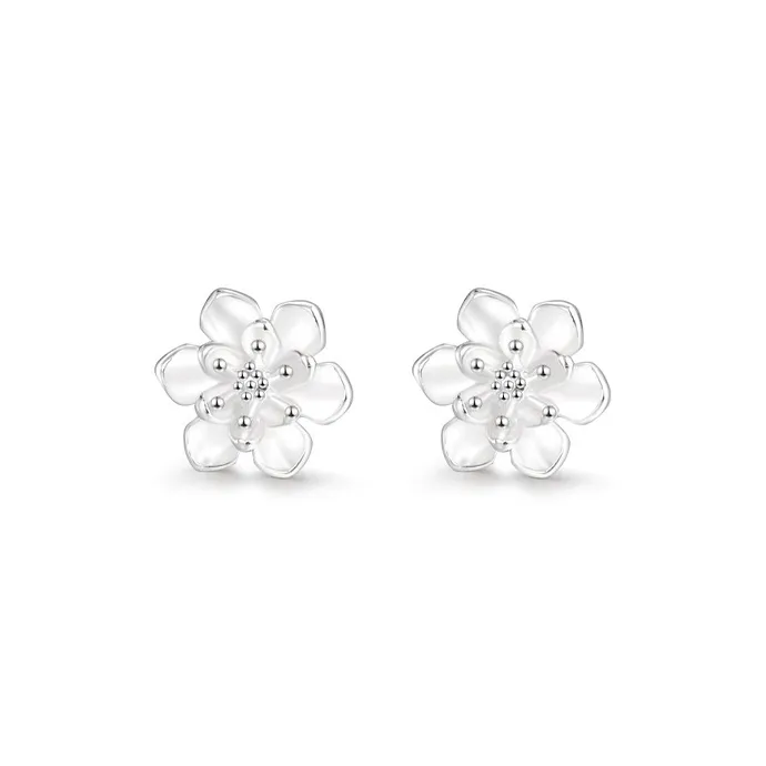 NVBBK 999 Fine Silver Stud Earrings Women's