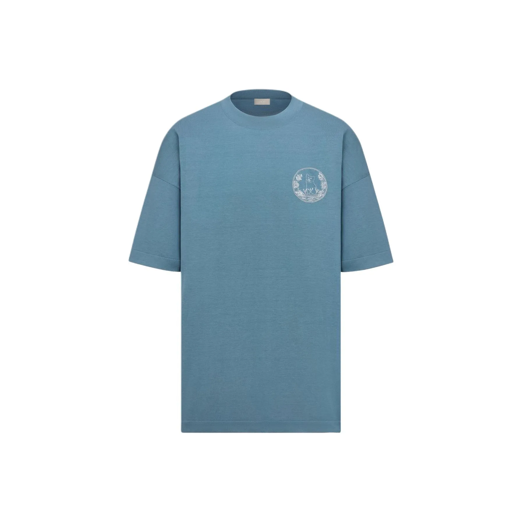 DIOR SS25 Summer Men's Clothing Collection T Shirt Men's Blue