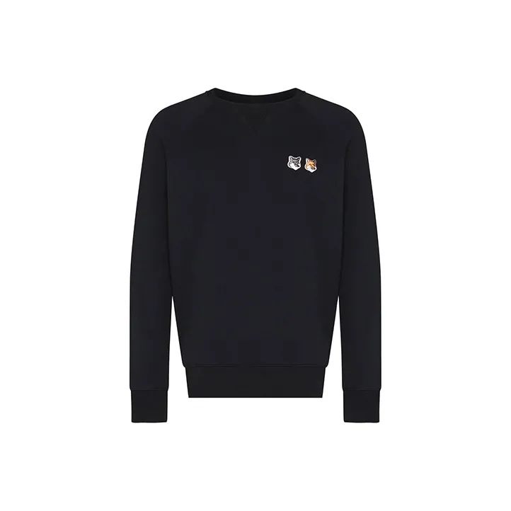 Maison Kitsune Double Fox Head Patch Sweatshirt