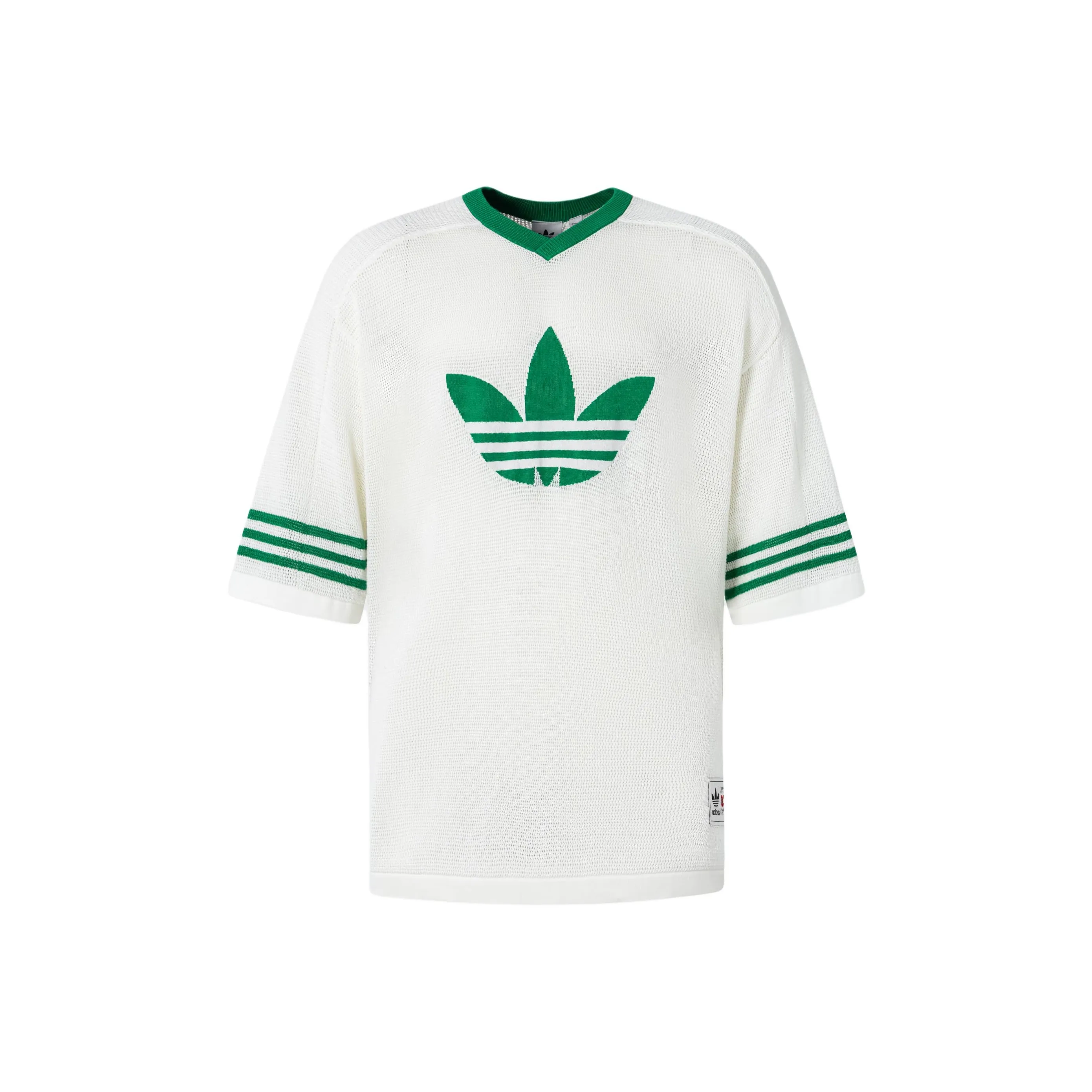 Adidas Originals BLOCKCORE SHORT SLEEVE KNIT T SHIRT T Shirt Unisex White