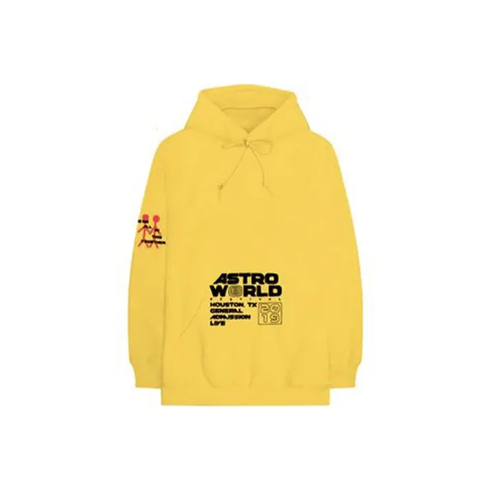 TRAVIS SCOTT Желтые Унисекс Свитшоты