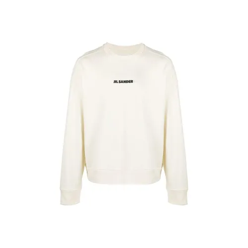 JIL SANDER Экрю Мужские Свитшоты