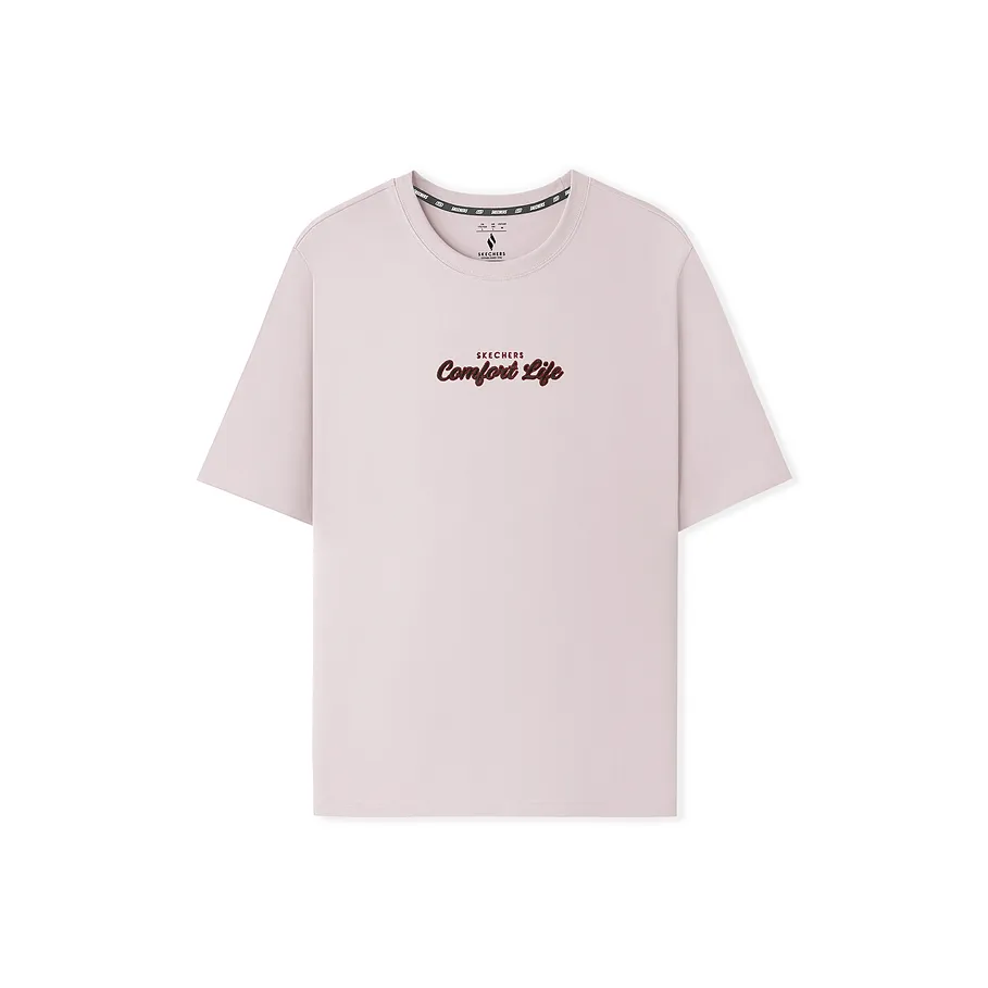 Skechers T-Shirt Unisex Light Purple Roland Скачи T-Shirt Унисекс Светлый Фиолетовый Роланд