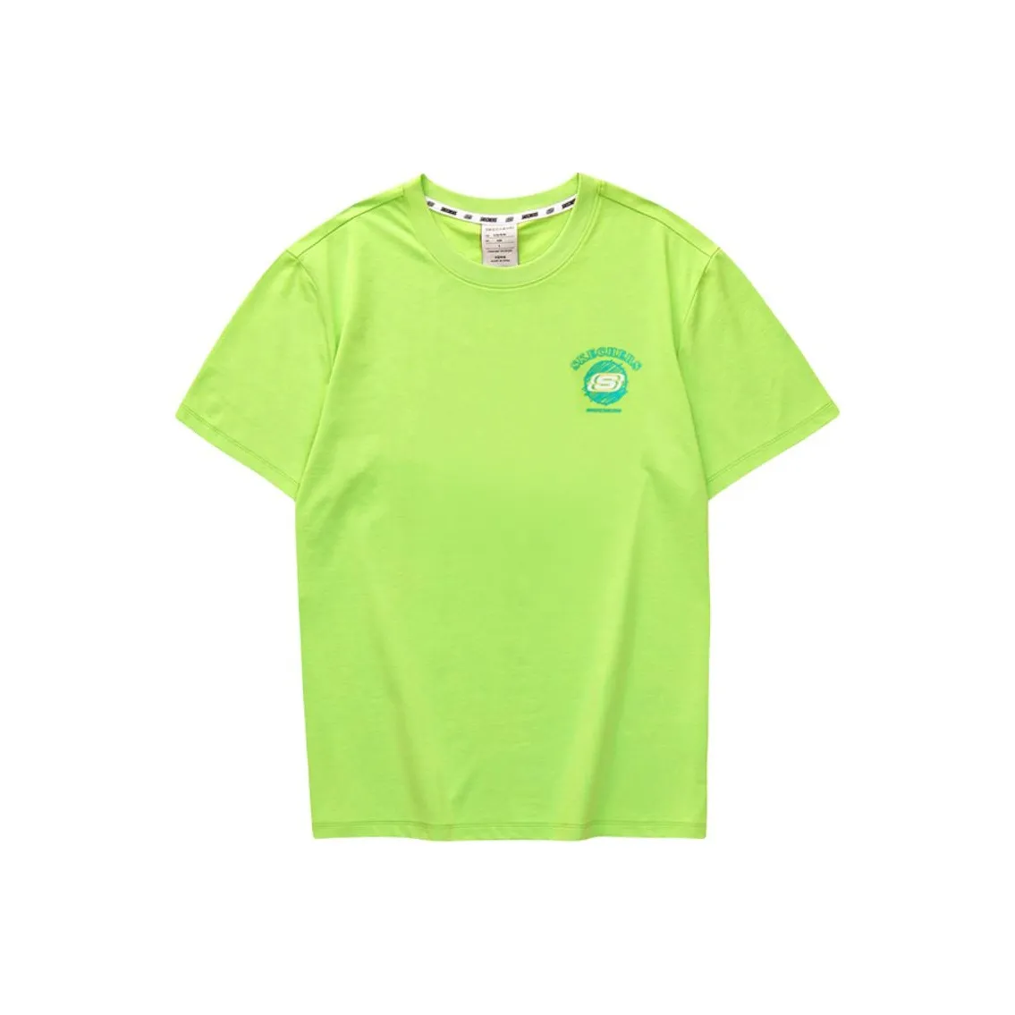 Skechers Colorful T-Shirt Унисекс Ярко-желтый Зеленый