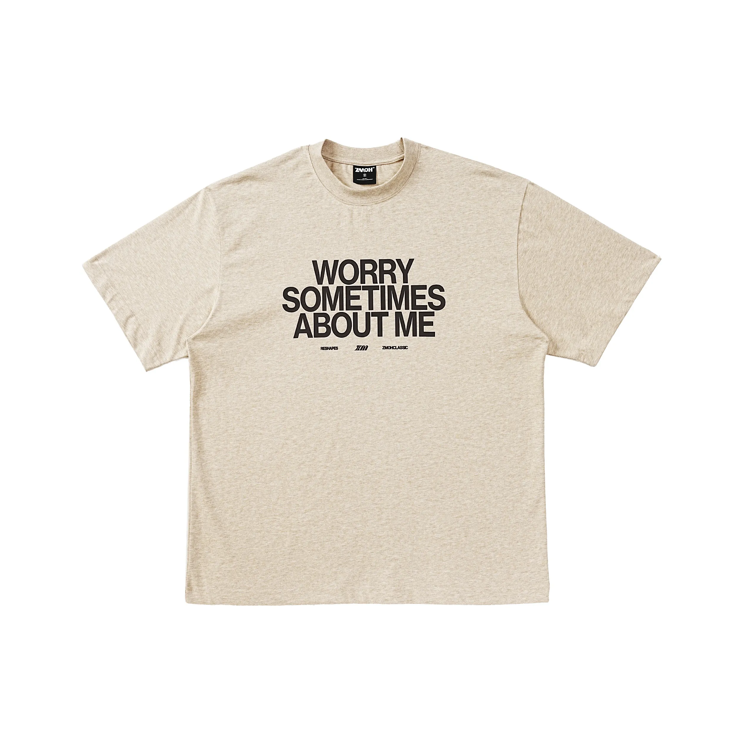 ZMOH T-Shirt Unisex Linen Brown