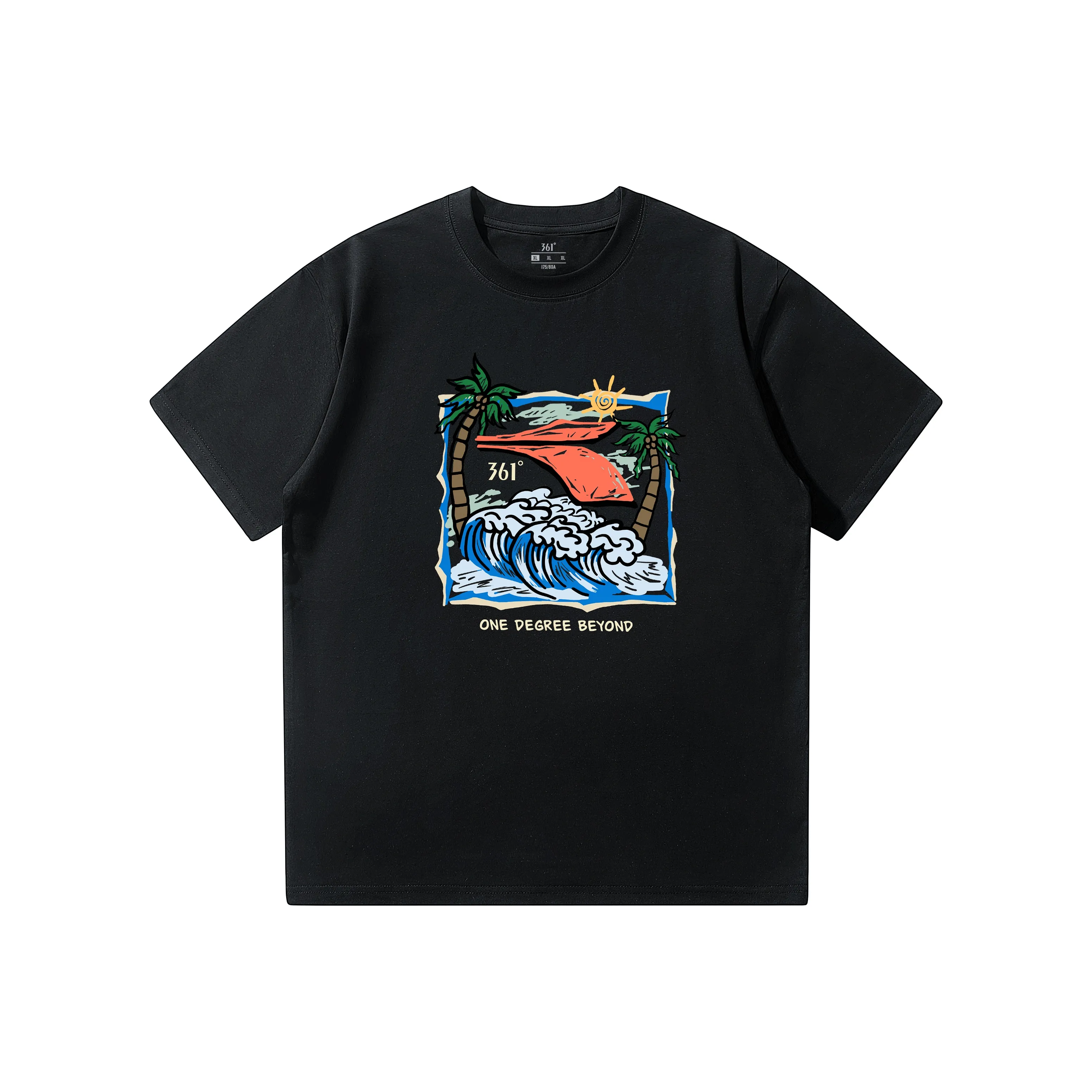 361° T-Shirt Унисекс Супер Черный