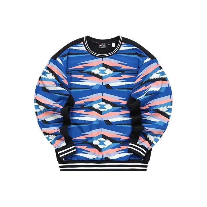 FILA FUSION x MARCELO BURLON COUNTY OF MILAN Sweatshirt Men's Black Sole With Diamond
