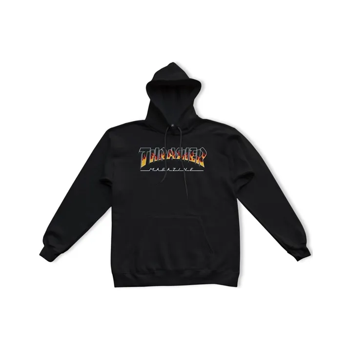 Thrasher Черный Унисекс Свитшоты