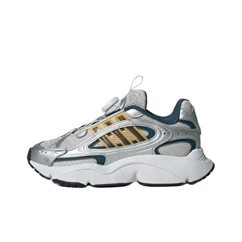 Adidas Originals Ozmillen Устойчивые к истиранию низкие детские беговые кроссовки Белый Черный