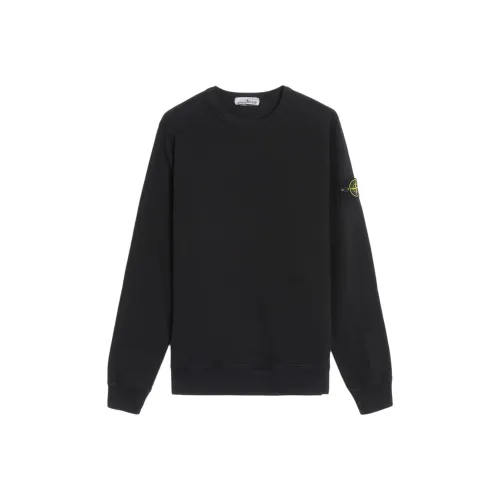 STONE ISLAND Черный Унисекс Свитшоты