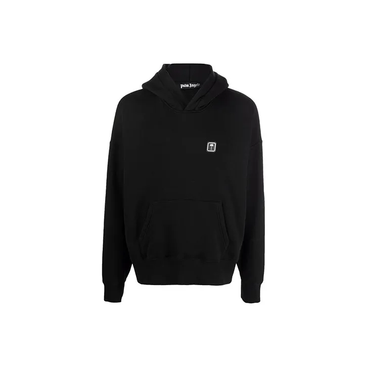 PALM ANGELS Palm Patch Taping Popover Hoodie