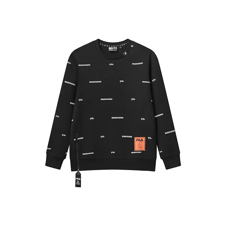 FILA MIHARA YASUHIRO Коллаборация Коллекция Глубокий Черный Мужские Толстовки