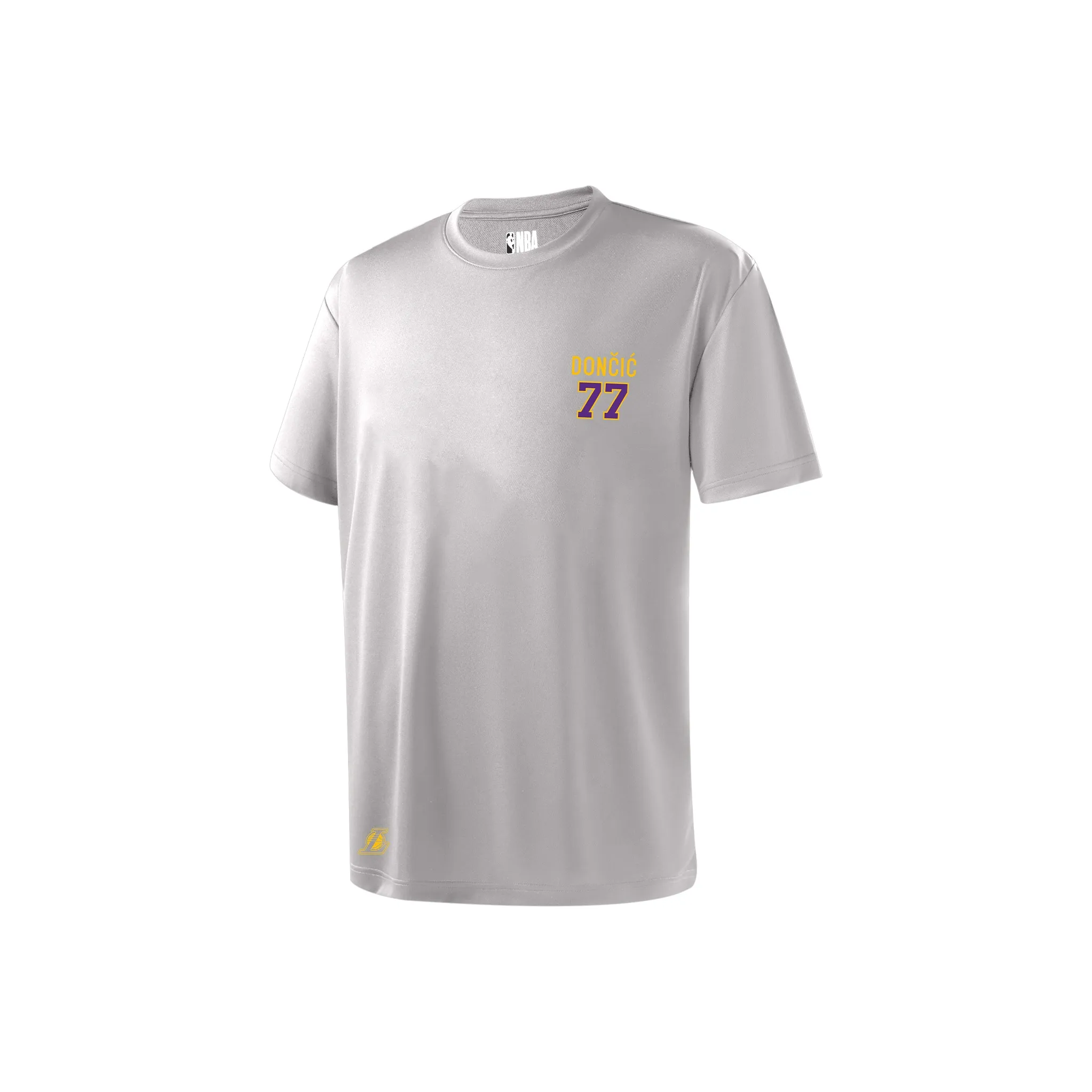 NBA Player Количество Коллекция Los Angeles Lakers T-Рубашка Унисекс Серый