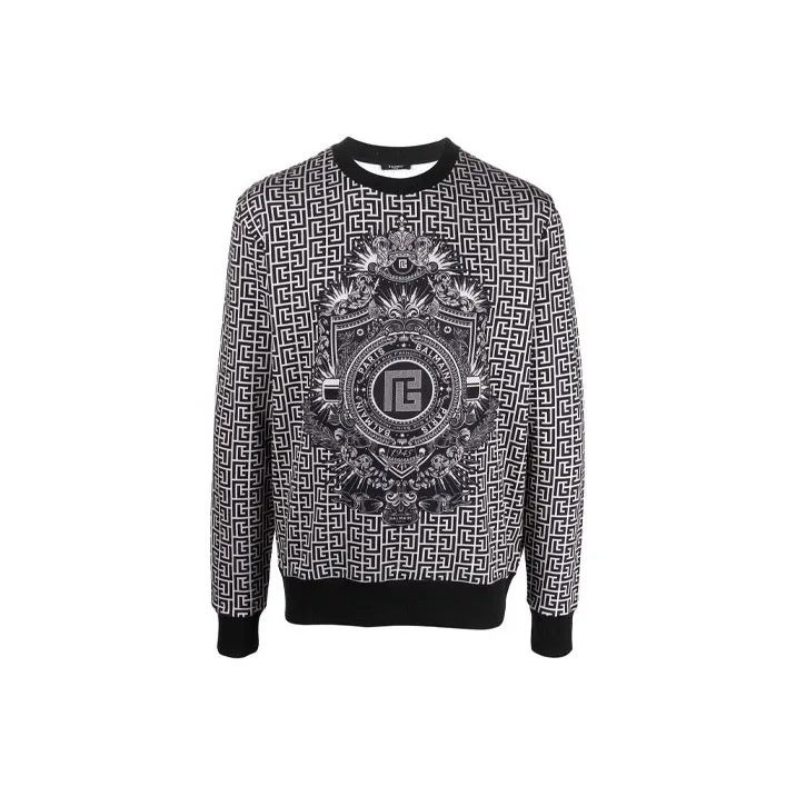 BALMAIN Sweatshirts Men's Gray