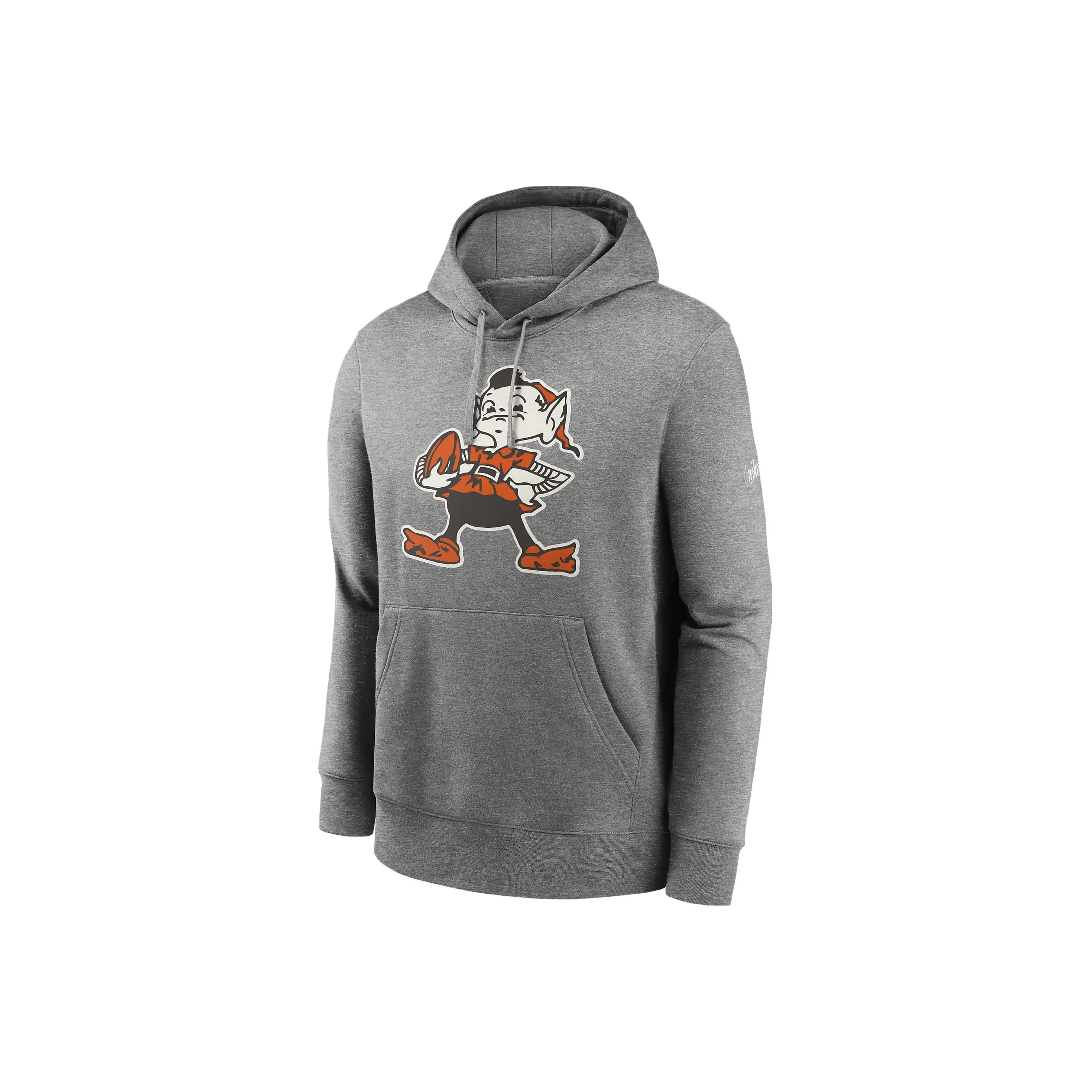 nike release Cleveland Browns Rewind Club Logo Men's nike release Nfl Pullover Hoodie