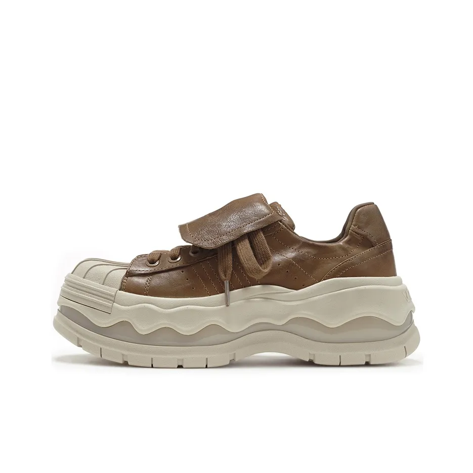 VITTORIO VENTURA Низкие кроссовки для скейтбординга женские винтажные коричневые