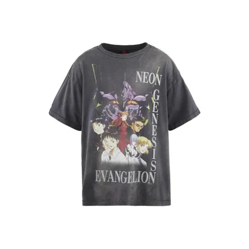 SAINT Mxxxxxx Evangelion Co Branded Модель Черный Унисекс Футболка