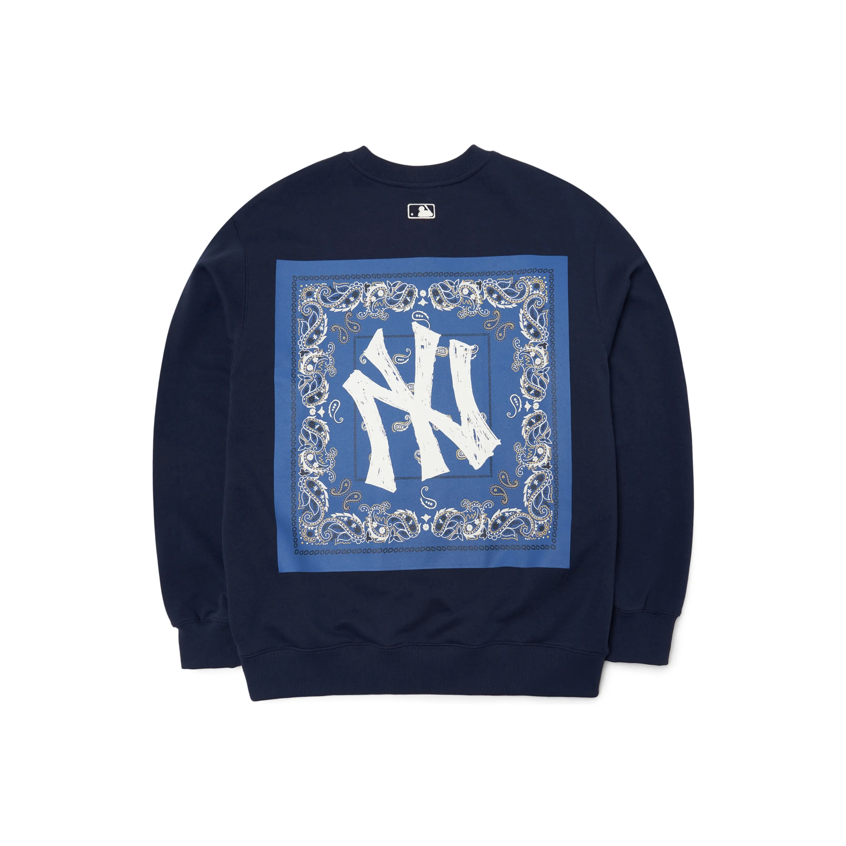 MLB Cashew Flower Sweatshirts Unisex Dark Marine Blue