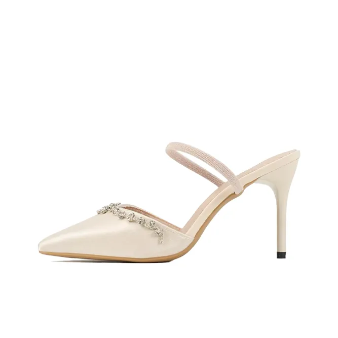 WOXXXN Резина Подошва Домашние Тапочки Женские Айвори