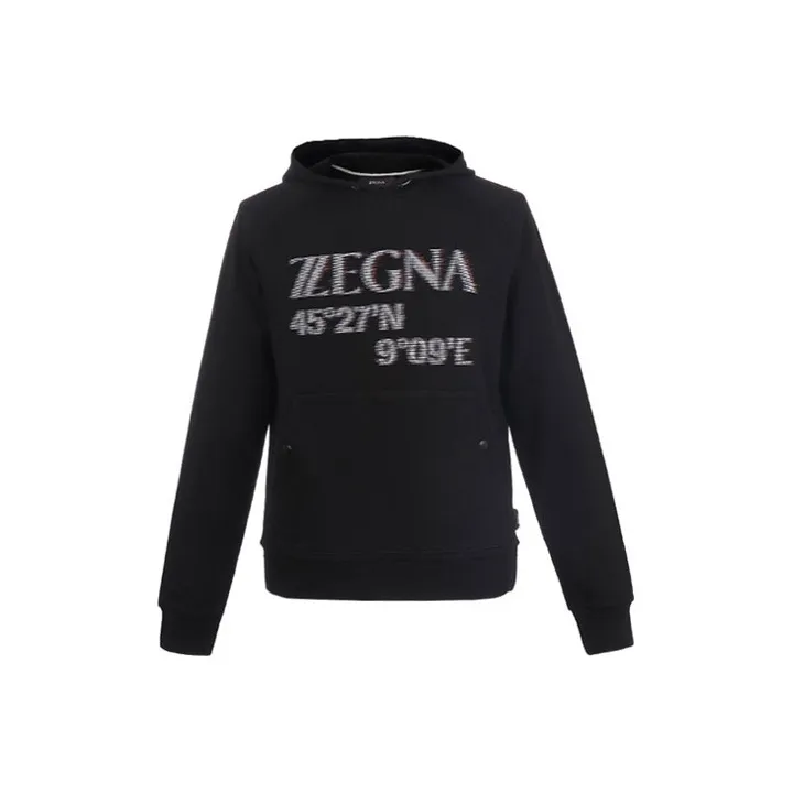 Zzegna Черные Мужские Свитшоты