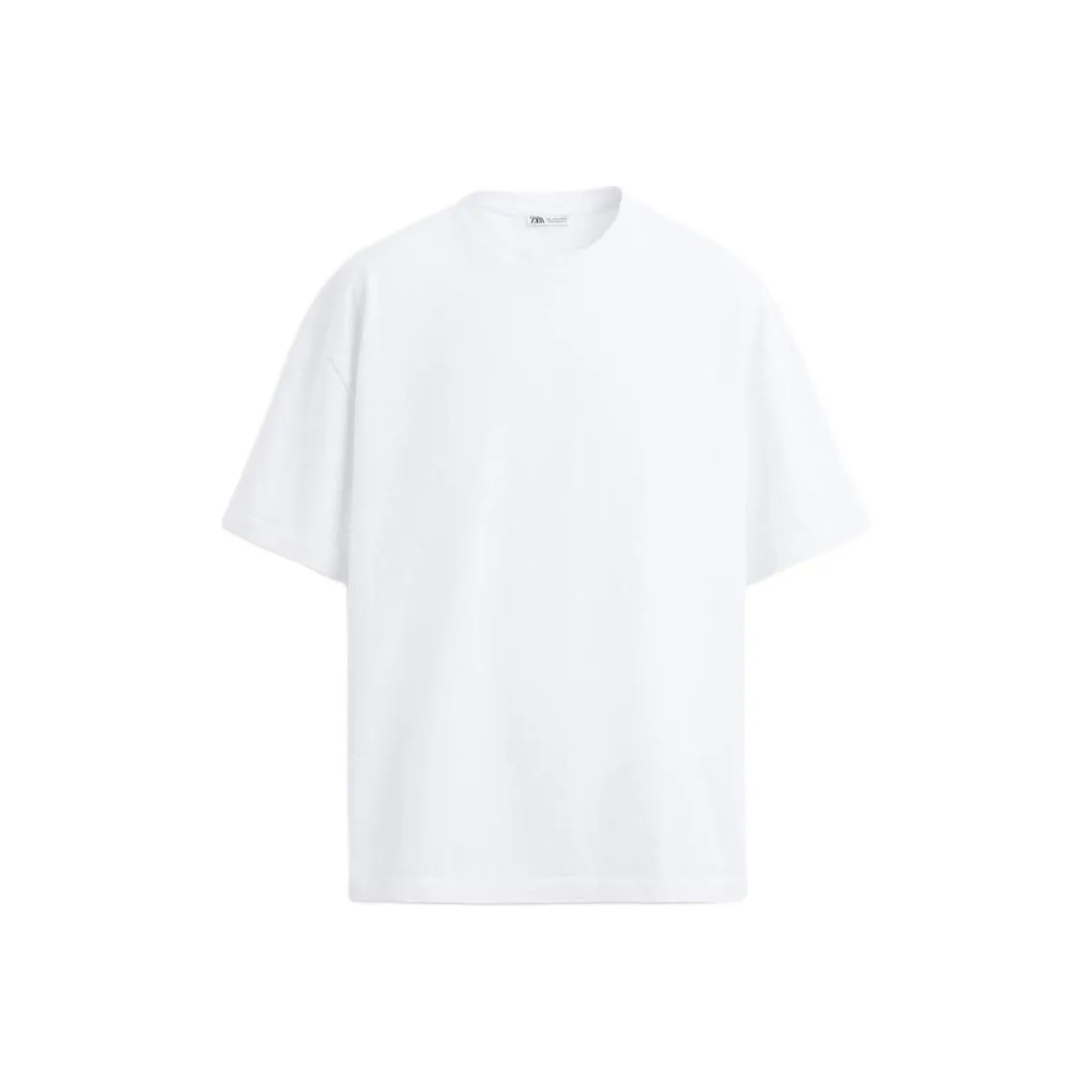 ZARA Белая Мужская T-рубашка