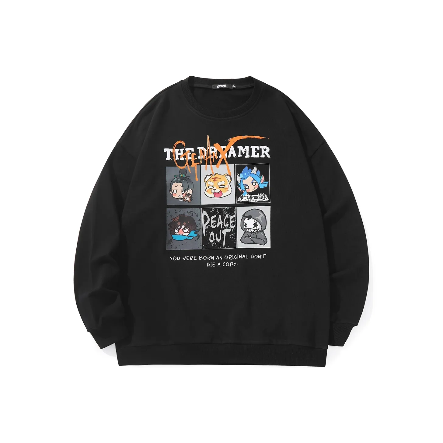 GENANX Черный Унисекс Свитшоты