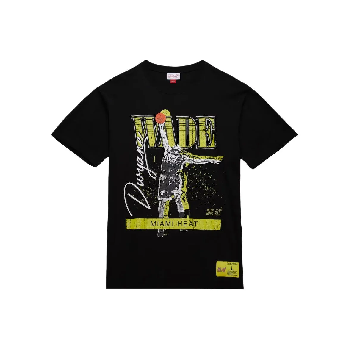 MITCHELL NESS x NBA Miami Heat T-Shirt Мужской Черный