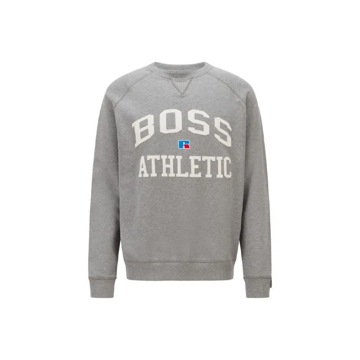 Hugo Boss x RUSSELL Толстовка Мужская Серого цвета