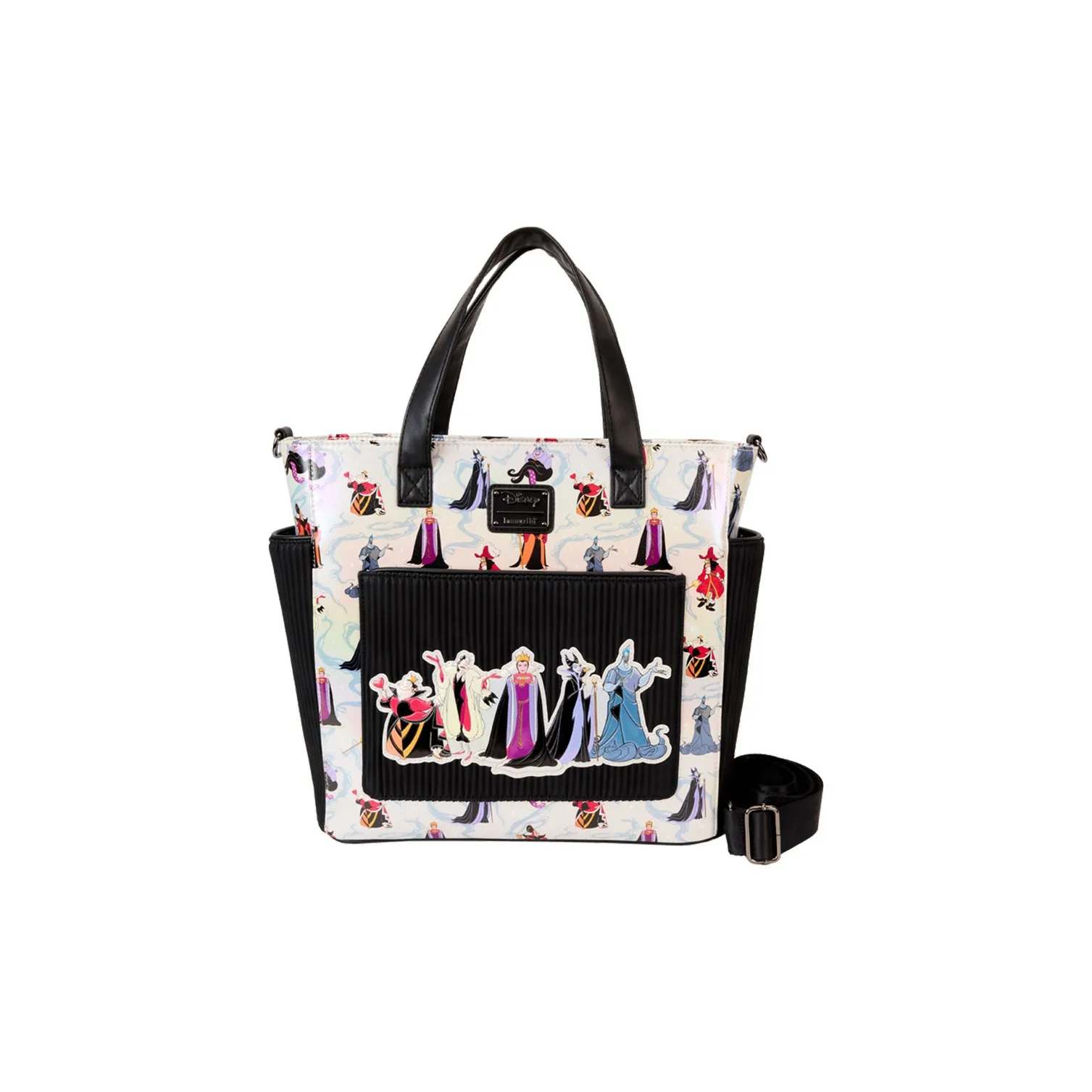 Loungefly Disney Коллаборация Искусственная кожа Рюкзак Сумка Обычный Женские Черный Белый Принт