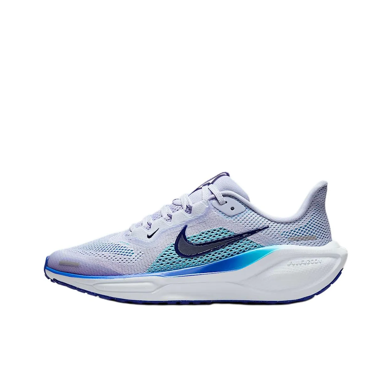 Nike Pegasus 41 Slip-resistant Abrasion-resistant Low Top Детская беговая обувь Серый Синий
